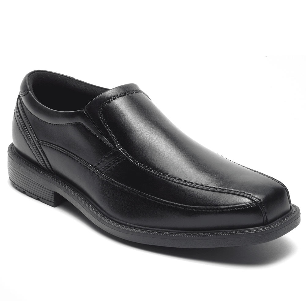 Rockport Mens Style Leader 2 Bike Toe - Slip-On Black - ITJ405298